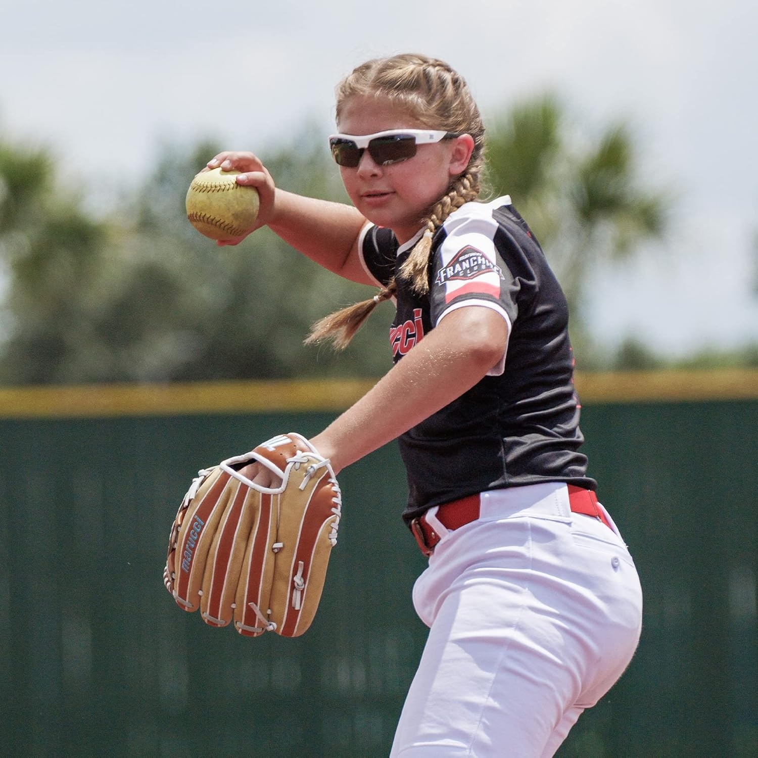 image:imageMARUCCI Acadia MType Fastpitch Glove Series125 CAMELCOLUMBIA BLUE