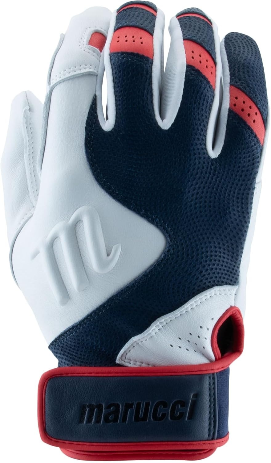 image:imageMARUCCI Luxe PRO Adult Batting Gloves Navy BlueWhite AM