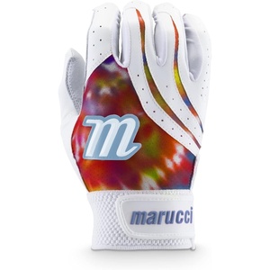 Marucci Iris Batting Gloves(WHITE/ROYAL BLUE)
